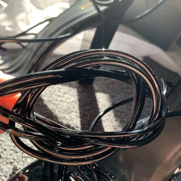 NWT Black Size 9 Wide Fit Patent Lace Up Block High Heels - Picture 9 of 16